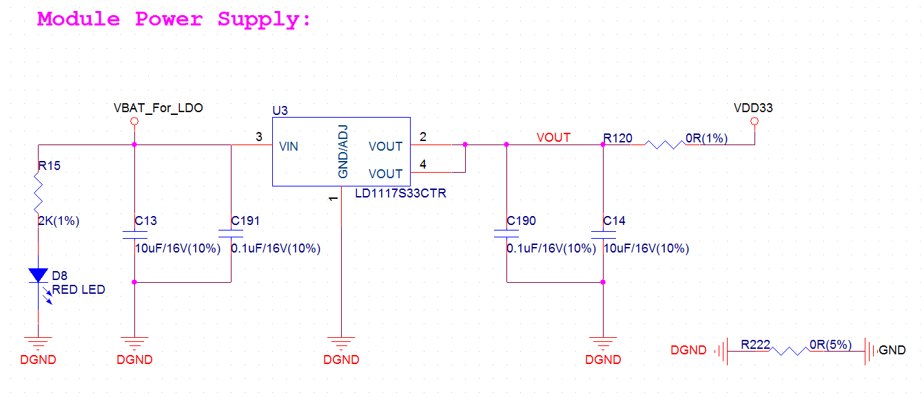 ESP32 LyraT V4.3 - Dedicated LDO for the ESP32 Module