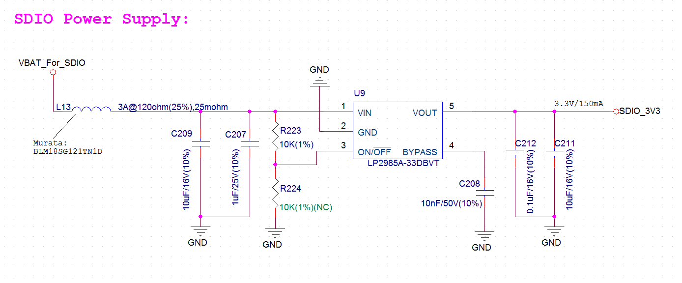 ESP32 LyraT V4.3 - Dedicated LDO for the MicroSD Card